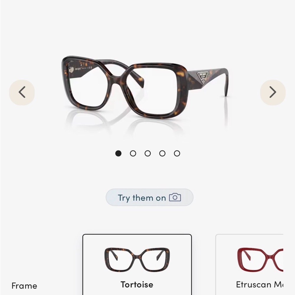 Prada Tortoise Oversized Glasses- PR 10ZV